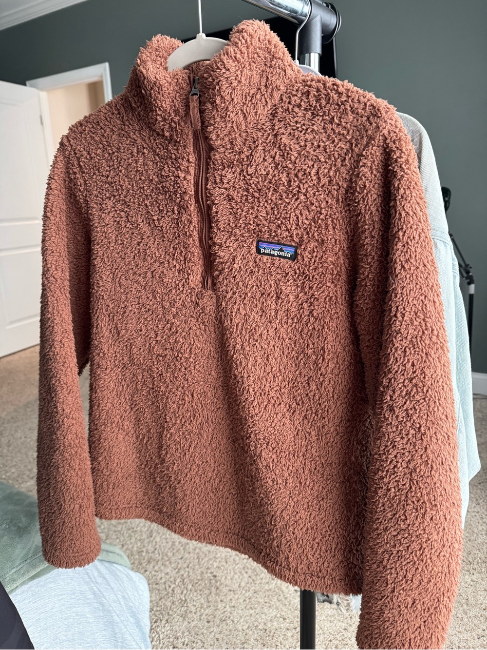 Patagonia Women's Sherpa Half-Zip Pullover - Terracotta